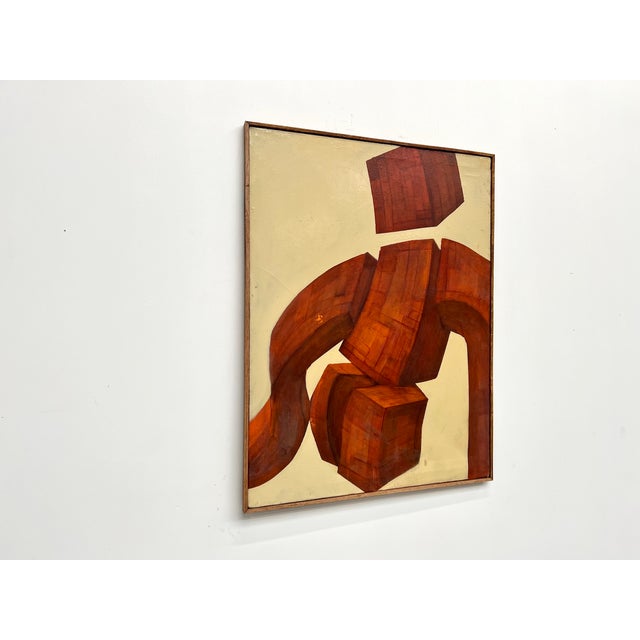 Twisting Totem Body, 1970s, Oil on Canvas For Sale - Image 8 of 18
