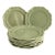 Set of 8 Varages France Large Celadon Green Dinner / Chop / Charger Plates 12" For Sale