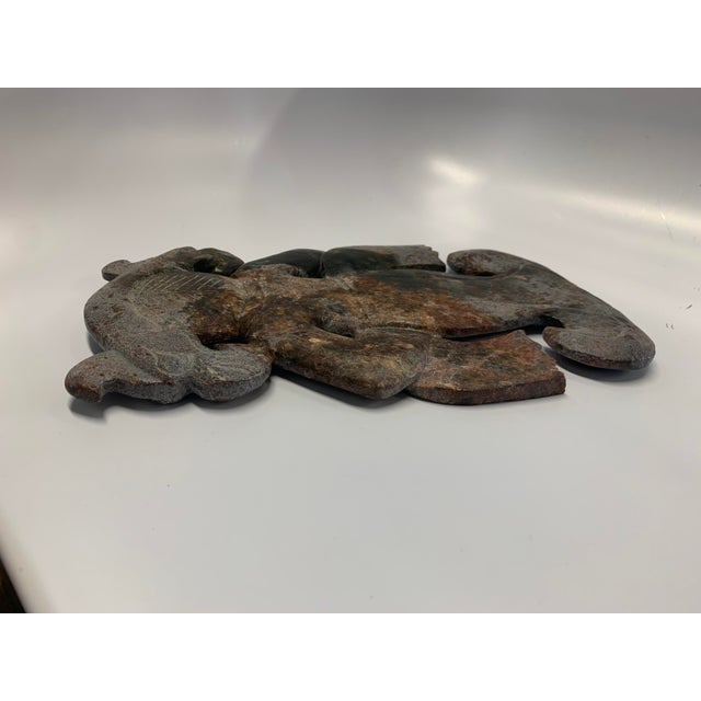 Stone Ancient Serpentine Ribbon Dancer Statue For Sale - Image 7 of 8