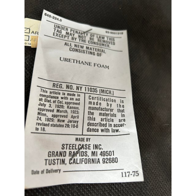1980s Modern Steelcase Armchair For Sale - Image 10 of 10