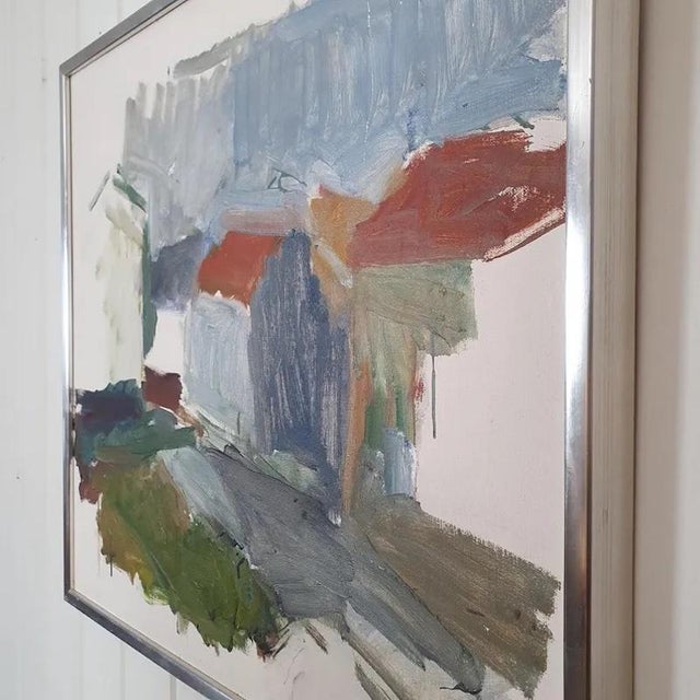 M.G, Abstract Houses, 1979, Oil on Panel For Sale - Image 16 of 18