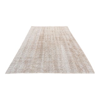 Rh Rajouri Silk & Wool Rug – 12' × 15' Bronze | Silk | Hand-Knotted | 100 Knots Per Square Inch | Made in Nepal For Sale