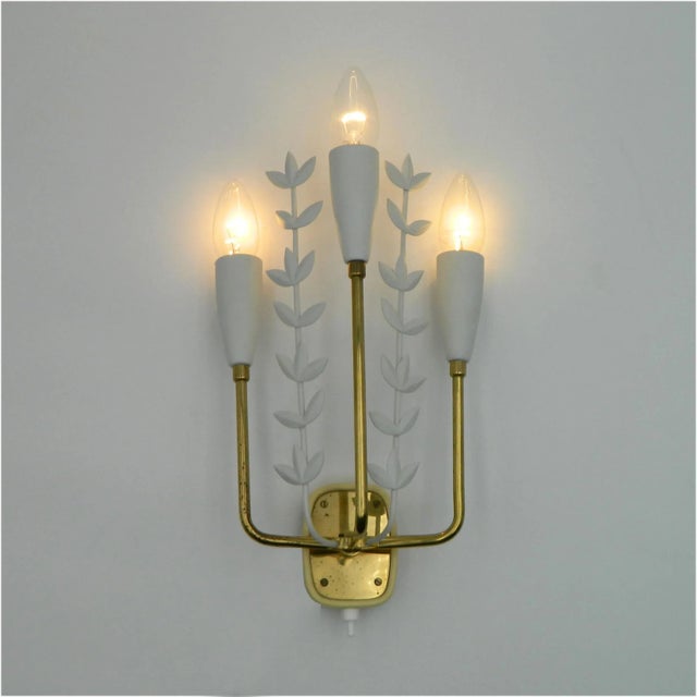 Mid-Century Modern Vintage Wall Lamp by Rupert Nikoll, 1950s For Sale - Image 3 of 9