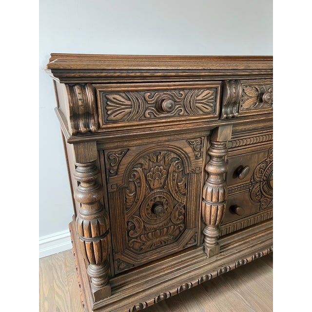 Wood Antique 19th Century French Renaissance Sideboard, Buffet, Credenza, Changing Table, Dresser For Sale - Image 7 of 12