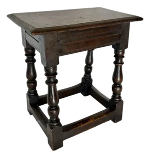 18th Century English Oak Joint Stool