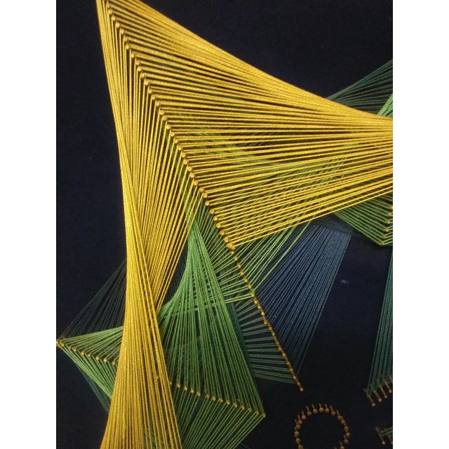Large 1960s Vintage Symmography Mid Century String Art Piece For Sale - Image 9 of 13