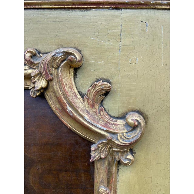 Louis XV French Painted and Gilded Trumeau Mirror For Sale - Image 14 of 18