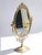 Mid-Century Oval Ornate Brass Vanity Swivel Mirror, 1960s For Sale - Image 6 of 10