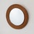 French 1960s French Circular Rattan Mirror For Sale - Image 3 of 10