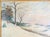 Paper Early 20th Century American Luminist Winter Landscape Painting by William Van Zandt For Sale - Image 7 of 16