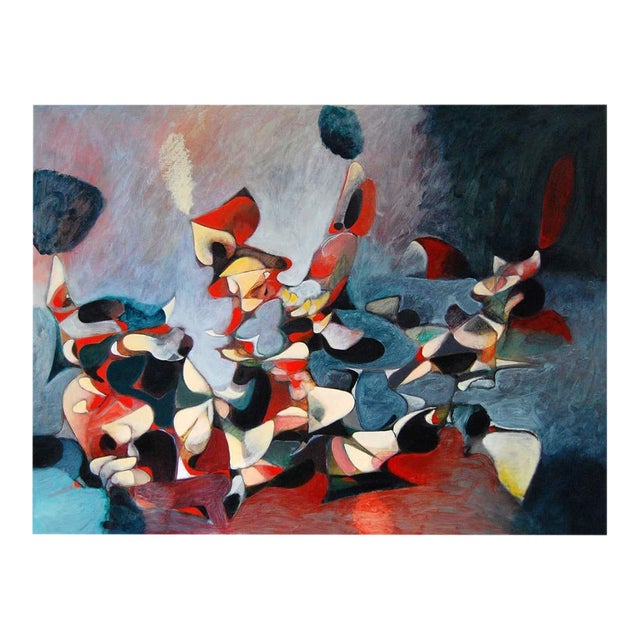 Daniel Ketelhut, Abstract Oil Painting on Panel "Conditioned Arising" For Sale