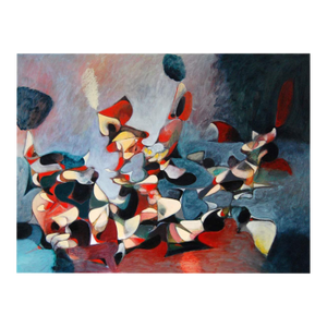 Daniel Ketelhut, Abstract Oil Painting on Panel "Conditioned Arising"