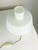 White Mid-Century Brass & Aluminum Table Lamp with Opaline Glass Shade, 1950s For Sale - Image 8 of 9