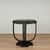 Impressive pair of mid century octagon tables handcrafted in a dramatic art deco style ,clad in faux shagreen and set on a...