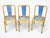 Three Tolix Xavier Pauchard T4 chairs - 1950s In original condition but good overall / Original paint. Height 81 cm Seat...