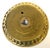 Gold Large Dutch Baroque Engraved & Pierced Brass Chamber Candlestick Ventilated Base For Sale - Image 8 of 18