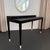 2010s Italian Designer Tiered Black Lacquer Shagreen Leather Writing Desk For Sale - Image 5 of 14