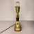 Terrific free form/ abstract style table lamp composed of solid brass and a wooden base. There is no shade included, but...