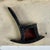 Off-white Antique Folk Art Trade Sign Advertising "Upholstering" in Raised Letters, Sawtooth Details & Rocking Chair For Sale - Image 8 of 11