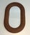 Oval Rattan Mirror. French Work. Circa 1970 For Sale - Image 6 of 11