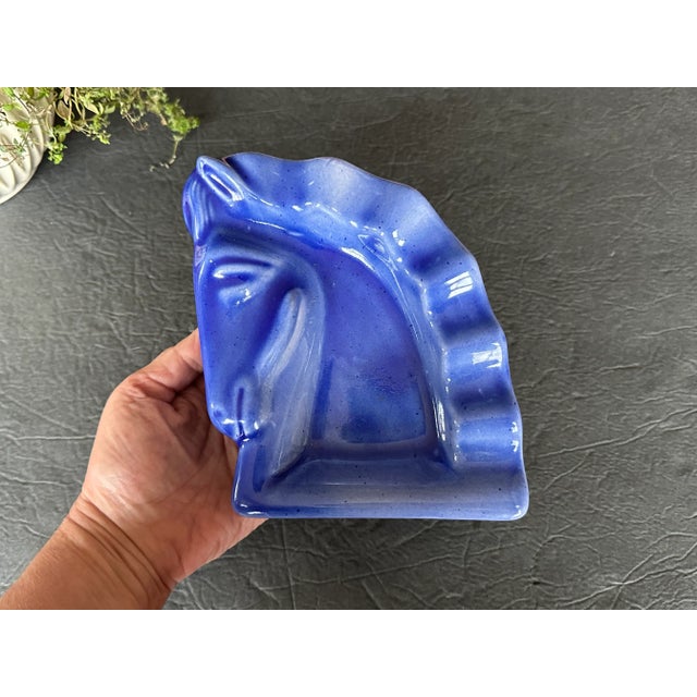 Mid Century Modern Ceramic Horse Ashtray For Sale - Image 9 of 9