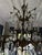 Vintage Chandelier-Absolutely Extraordinary Spanish Brass Chandelier With Faceted Crystals For Sale - Image 13 of 14