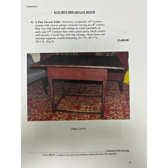 American 18th Century Colonial Table For Sale - Image 3 of 4