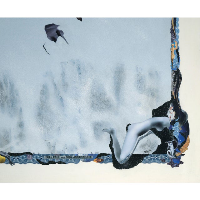 1980s "I've Already Left Home" Satirical Bond Paperwork Collage by Mickey "Kano" Kane For Sale - Image 5 of 8