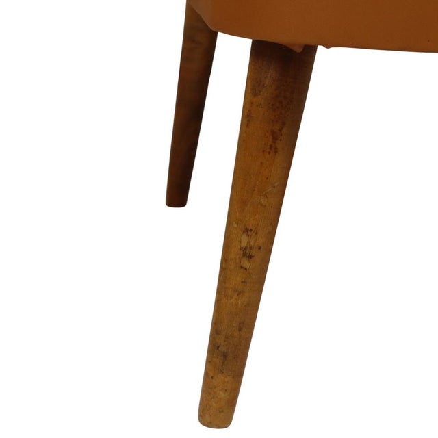Vintage Expo 58 Cocktail Chairs in Cognac Faux Leather, 1960s, Set of 2 For Sale - Image 17 of 18