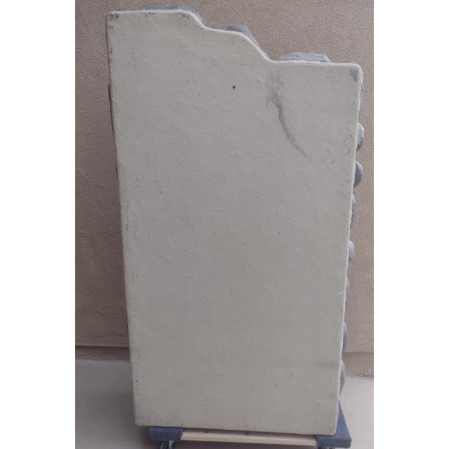 Robert Lentz — Goddess of Teotihuacan, Original Monumental Painted Stucco Sculpture, 1990s For Sale - Image 9 of 11