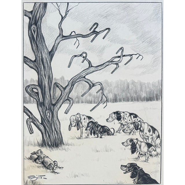 A pack of stunned hounds, staring in disbelief at a rabbit peacefully napping in the grass, oblivious to the watchful...