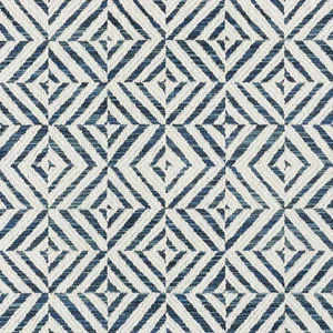 Schumacher Jubilee Fabric in Blue