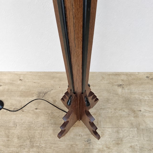 Amsterdam School Stained Glass Floor Light, 1920s For Sale - Image 15 of 18