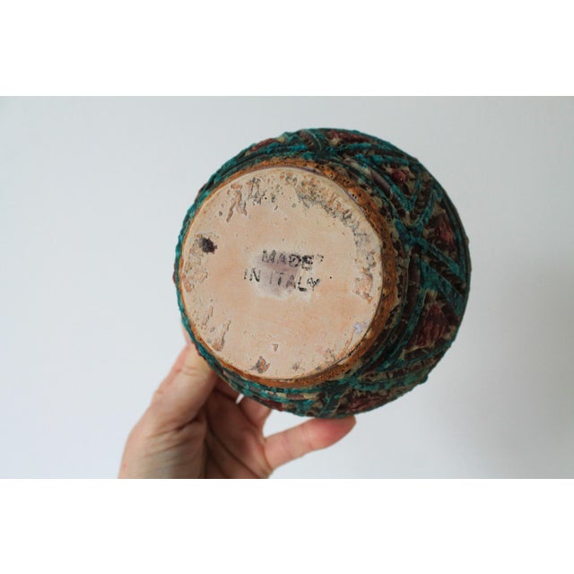 Ceramic Vintage Italian Pottery Bowl For Sale - Image 7 of 8
