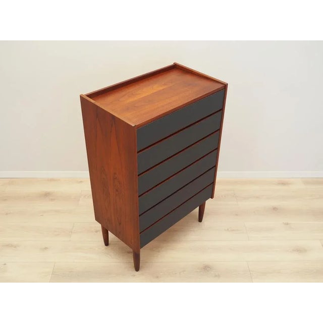 Danish Teak Chest of Drawers, 1970s For Sale - Image 6 of 11