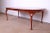 An exceptional American Colonial Queen Anne style solid mahogany extension dining table By Henkel Harris USA, Circa 1960s...