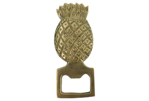 Mid-Century Brass Pineapple Bottle Opener