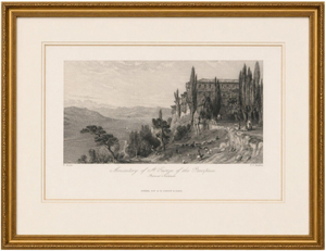 After Thomas Allom, Constantinople, St George Monastery, Princes Islands, 1838, Print