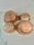 Vintage Made in Portugal Copper Jelly Pots With Brass Handles - A Set of 4 For Sale In New Orleans - Image 6 of 11