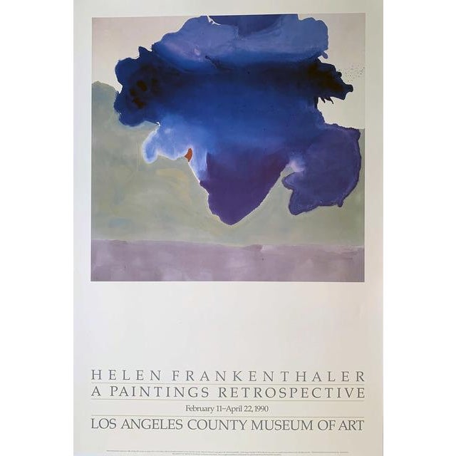 1990 Los Angeles County Museum of Art Helen Frankenthaler Exhibition Poster For Sale