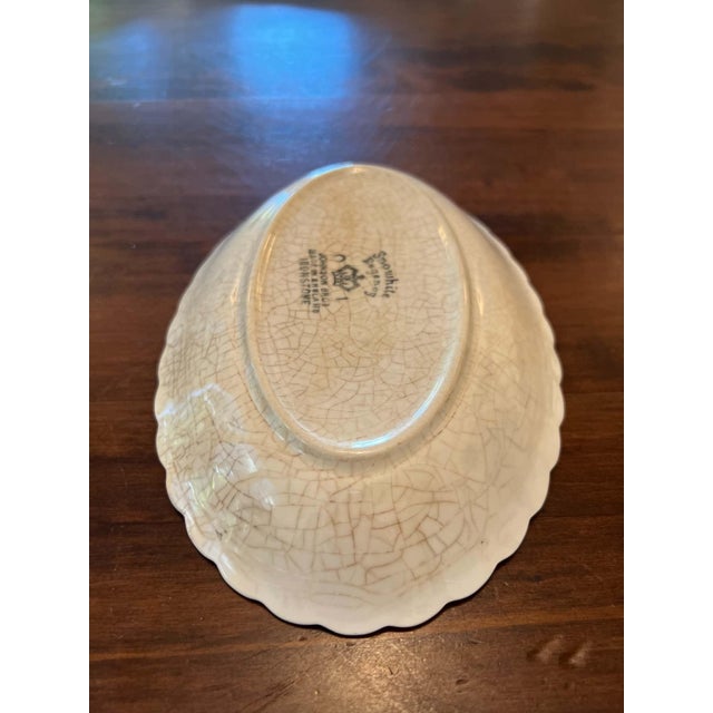 Vintage Johnson Brothers Snowhite Regency Oval Ironstone Bowl For Sale In San Francisco - Image 6 of 8