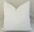 Boho Chic Ultra Bone White Crocodile Velvet Feather/Down Pillows 24" Square - Pair For Sale - Image 11 of 12