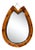 Antique Oak Horseshoe Wall Mirror For Sale