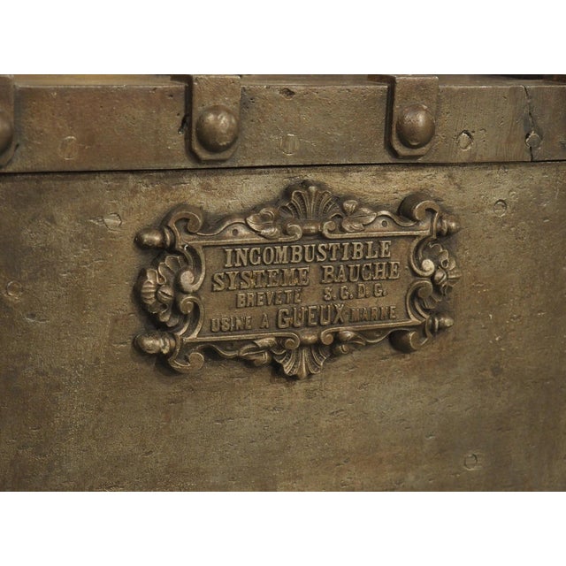 Late 19th Century Antique Bauche Incombustible Cast Iron Safe From Northeastern France, Circa 1870 For Sale - Image 5 of 14