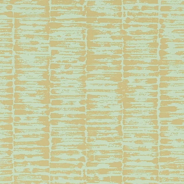 Schumacher Variations Wallpaper in Golden Leaf For Sale