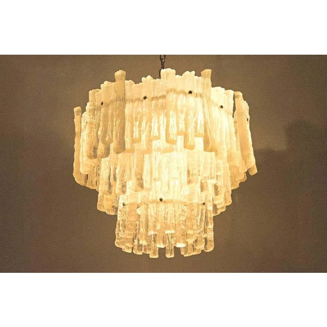 Acrylic Glass Chandelier in the Style of Kalmar For Sale - Image 8 of 9
