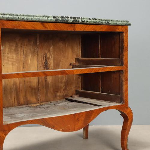 Baroque Chest of Drawers in Walnut and Walnut Root For Sale - Image 9 of 11