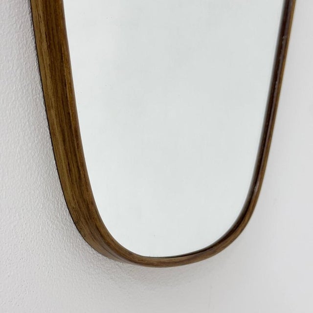 Mid-Century Asymmetric Kidney Wall Mirror by Schon Form, 1960s For Sale - Image 4 of 11