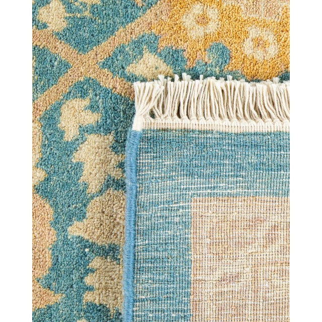 2000 - 2009 Mogul, One-of-a-Kind Hand-Knotted Area Rug - Light Blue, 8' 2" x 10' 4" For Sale - Image 5 of 8