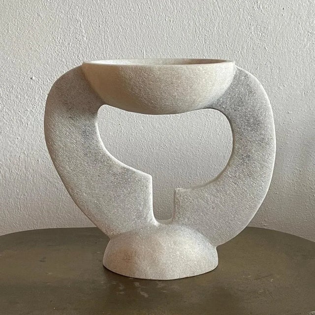 Hand Carved Marble Sculpture by Tom Von Kaenel For Sale - Image 6 of 8